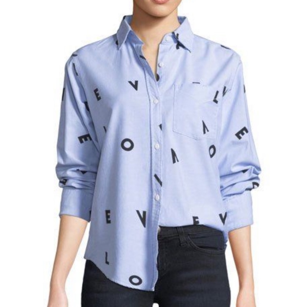 Current/Elliott Derby Love Letter Blouse